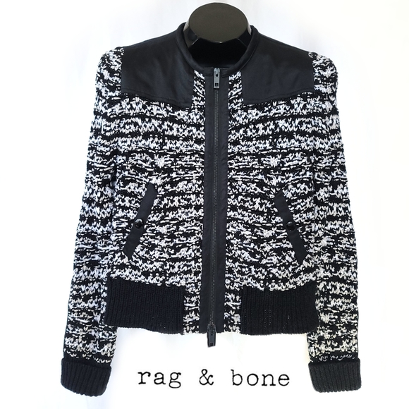 Rag & Bone Viola Chunky Knit Sweater Jacket Size Small - Picture 1 of 9